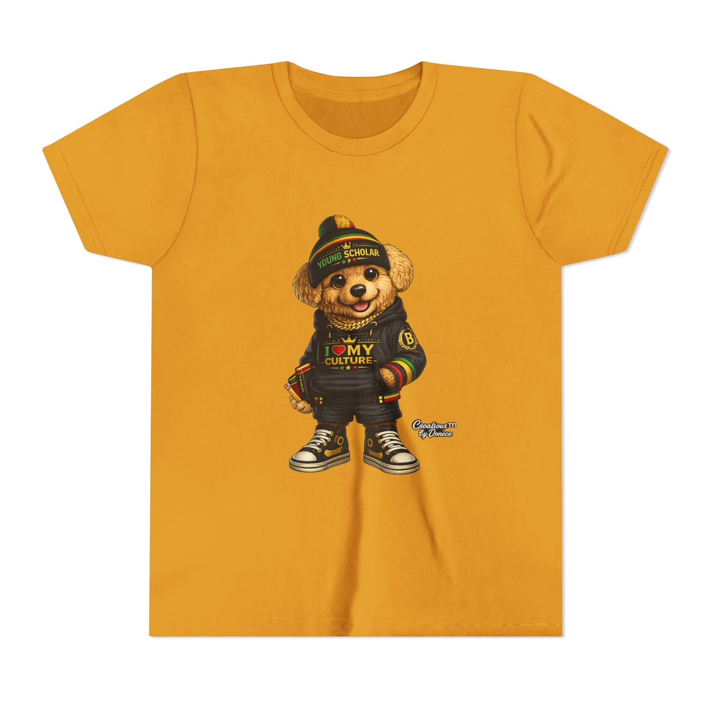 Youth Bear Graphic Tee – "I Love My Culture" Urban Streetwear