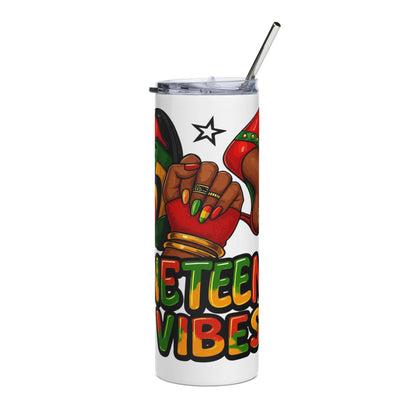 20oz Tumbler — Juneteenth Vibes Stainless Steel Travel Cup