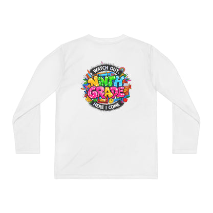 Ninth Grade Crewneck Long Sleeve — "Watch Out Ninth Grade Here I Come" Back-to-School Tee
