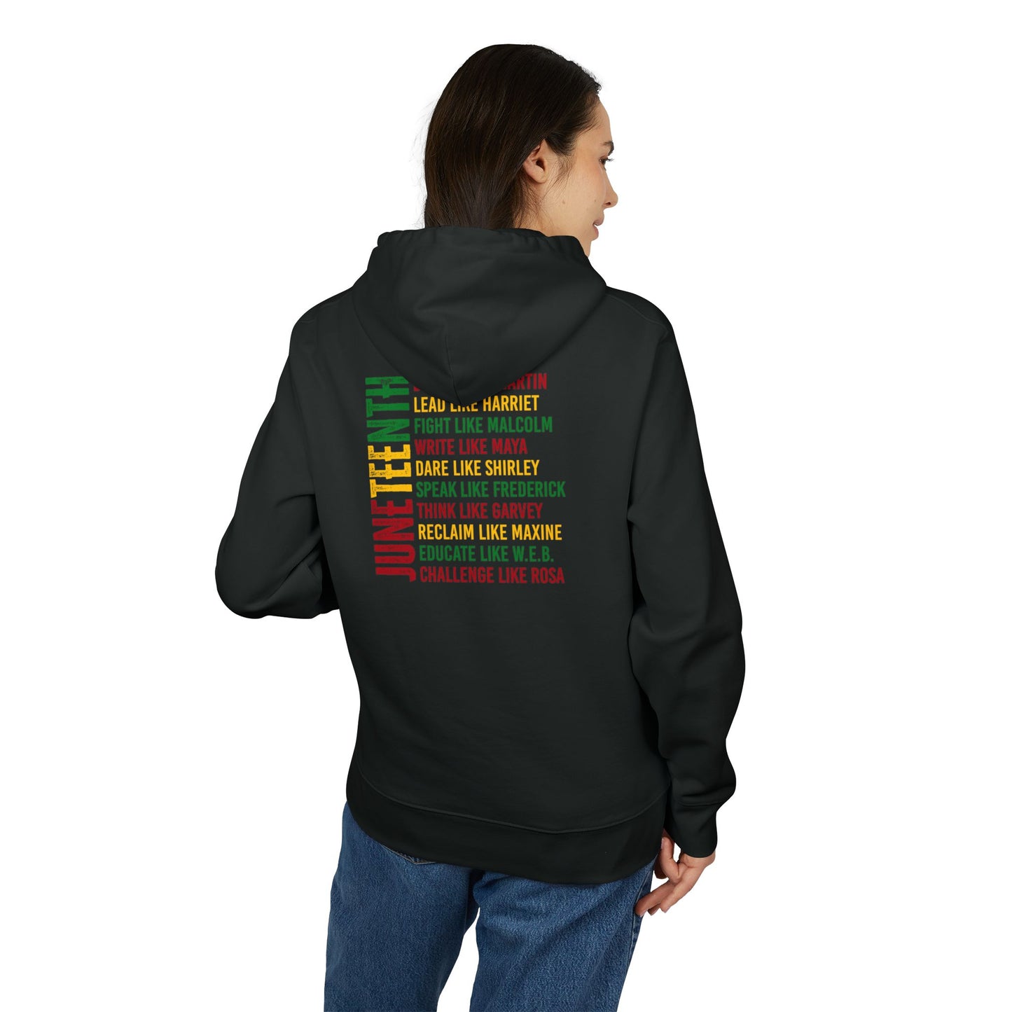 Leadership Legacy Hoodie — "Lead like Harriet, Dare like Shirley, Reclaim like Maxine"