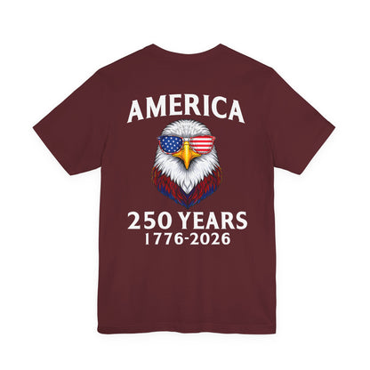 America 250 Years Tee — Patriotic Bald Eagle 1776-2026 T-Shirt