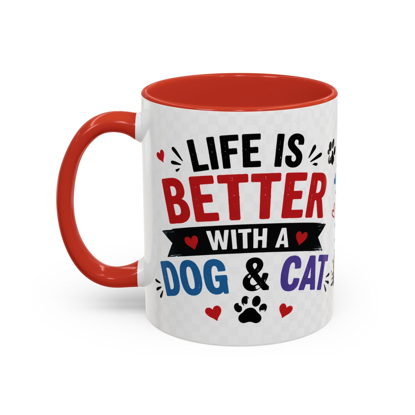 Dog and Cat Coffee Mug — 'This Is My Healer I'm A Cat' Cute Pet Lover Accent Mug (11/15oz)
