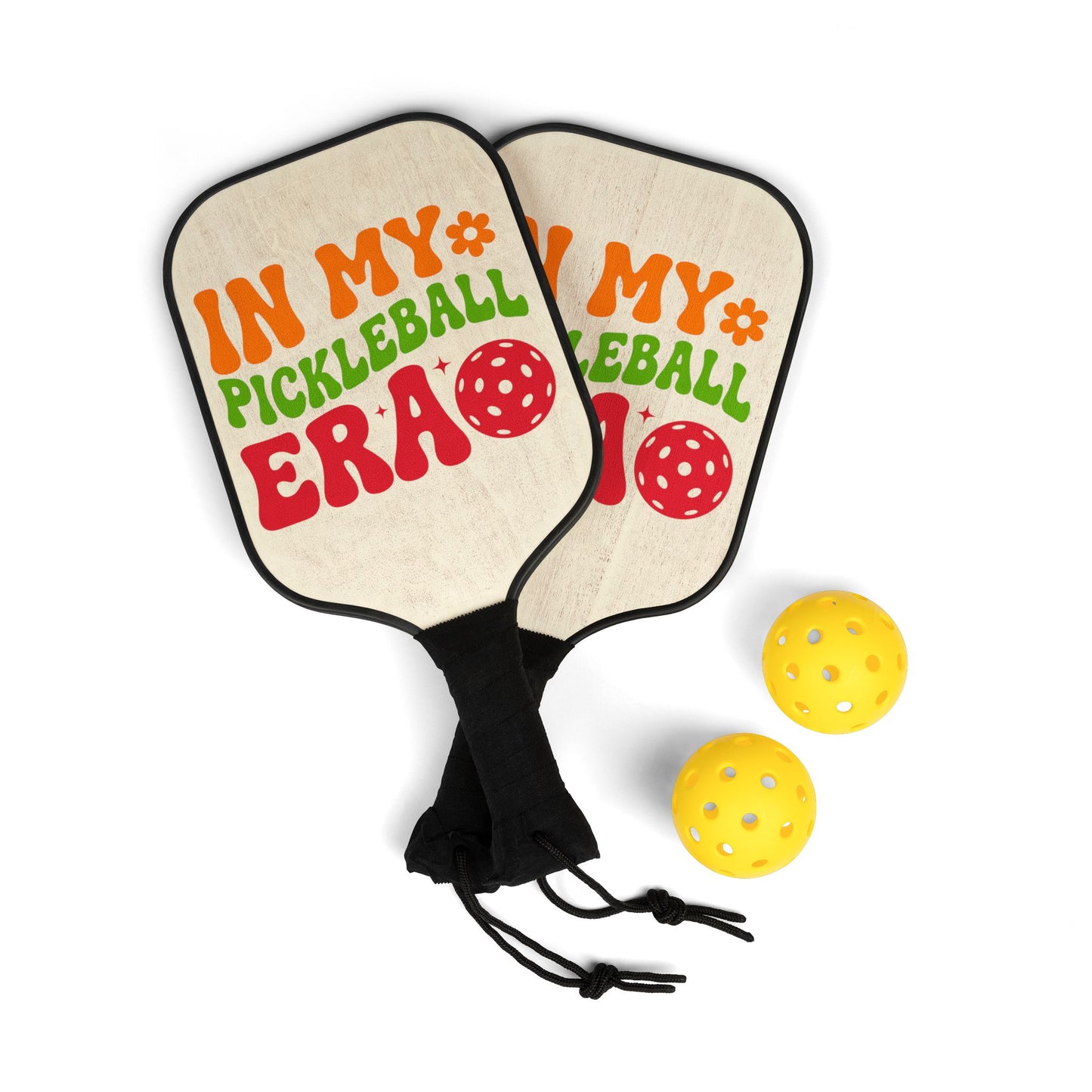 Pickleball Paddle Set — “In My Pickleball Era” Retro Graphic