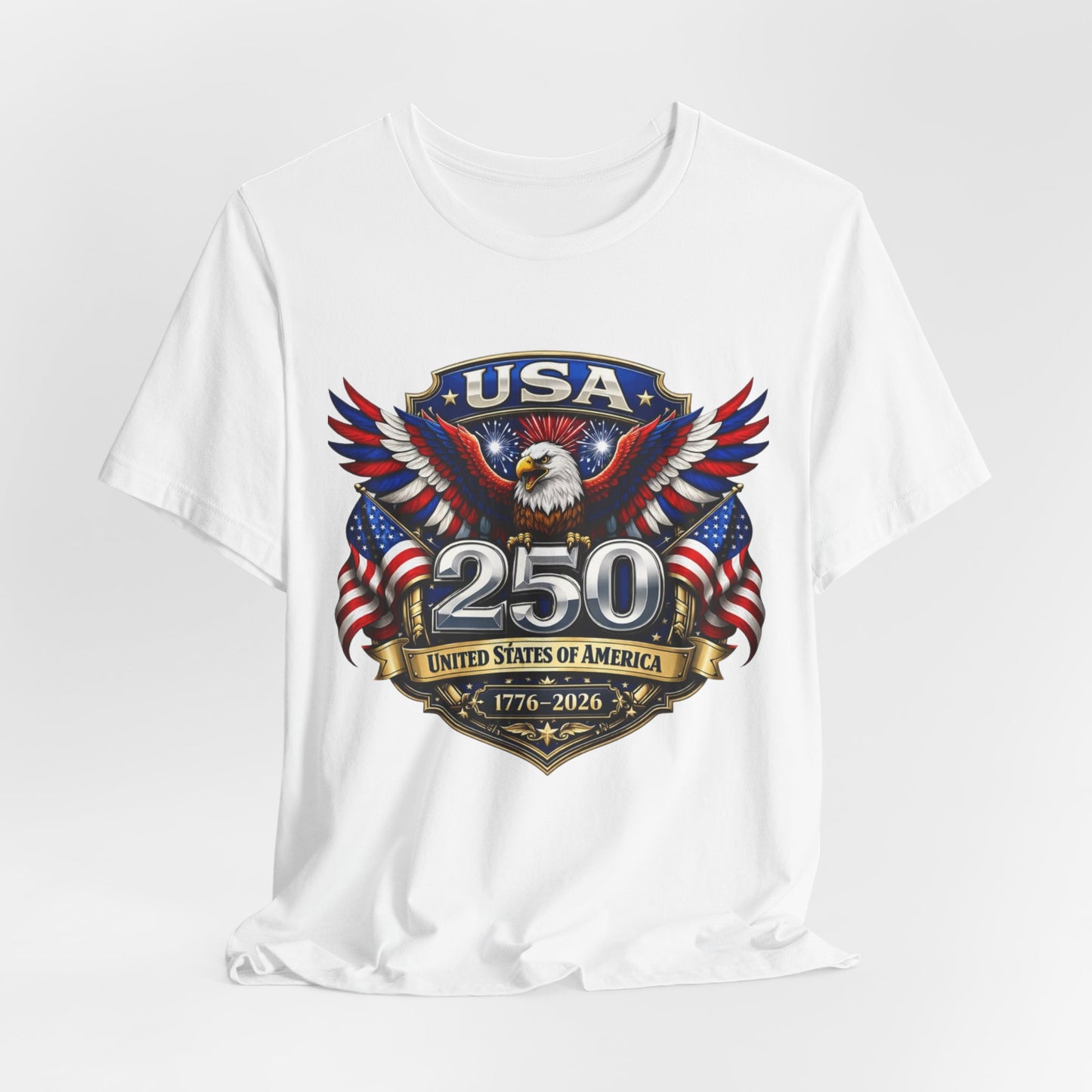 USA 250th Eagle T-Shirt — 1776–2026 Patriotic American Independence Tee