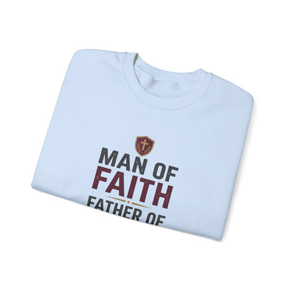 "Man of Faith, Father of Strength" Crewneck Sweatshirt