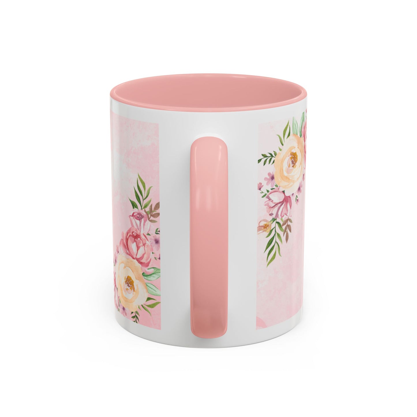 She is Mom Floral Accent Coffee Mug – ‘She is strong, loving, selfless and beautiful’ Gift for Mother’s Day