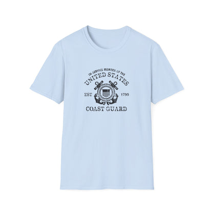 In-Service Member of the United States EST 1790 Coast Guard T-Shirt