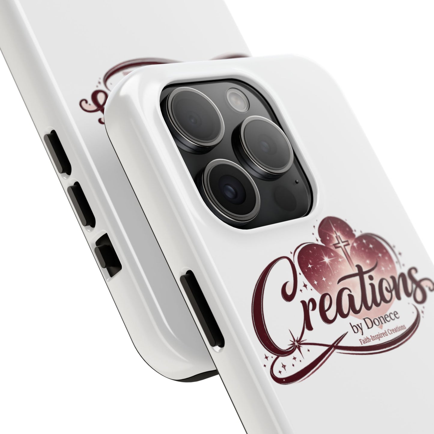 Tough Phone Case — "Creations by Donece" Logo Protective Phone Cover
