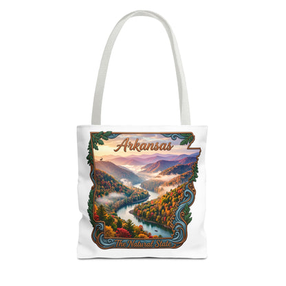 Arkansas Scenic Tote Bag - 'The Natural State' River Valley Landscape