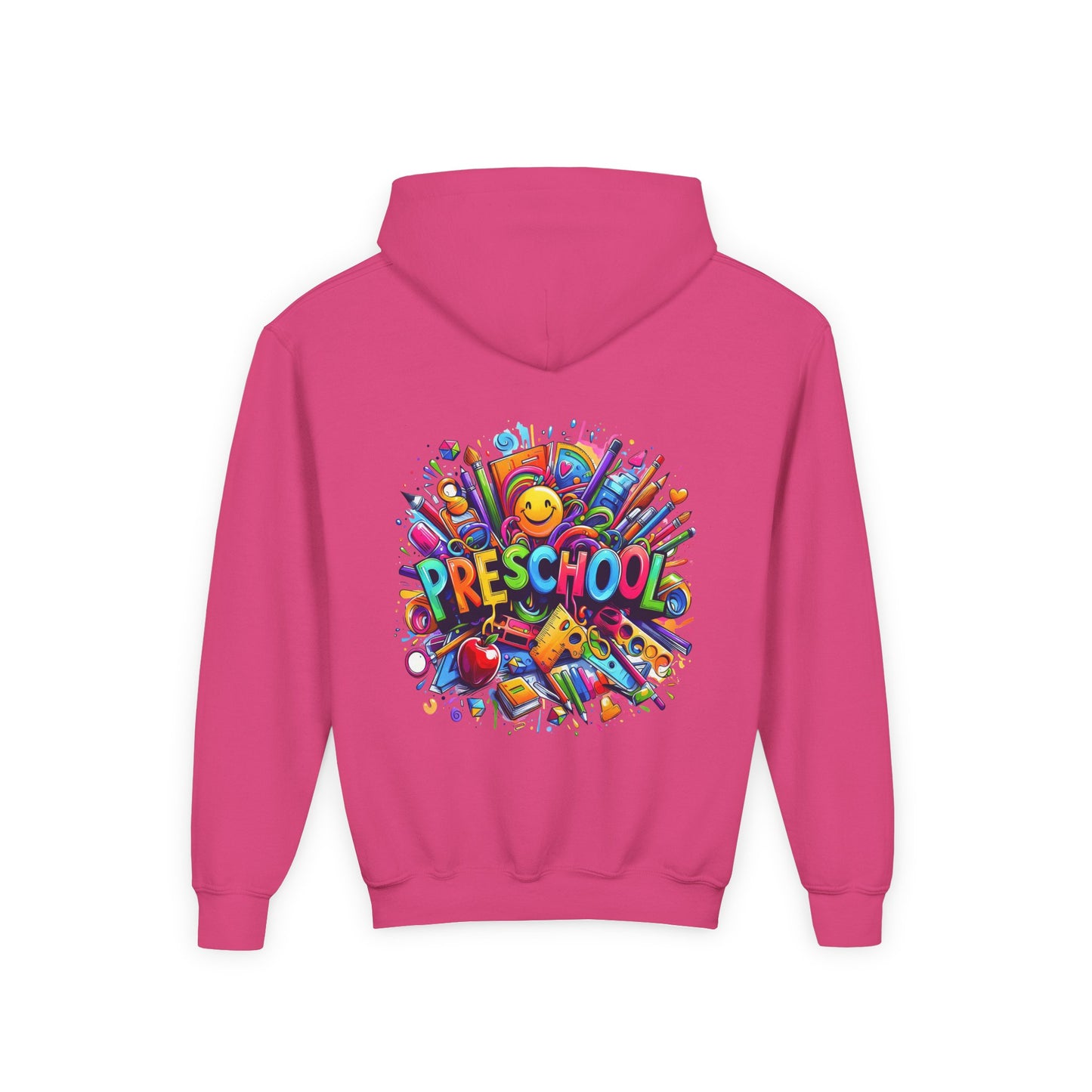 Preschool Kids Hoodie — Colorful Back-to-School Preschool Design