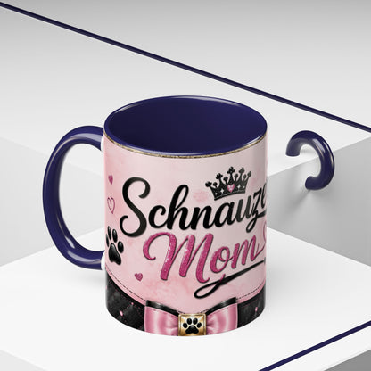 Schnauzer Coffee Mug — "Messy Beard, Big Heart" Accent Mug (11/15oz)