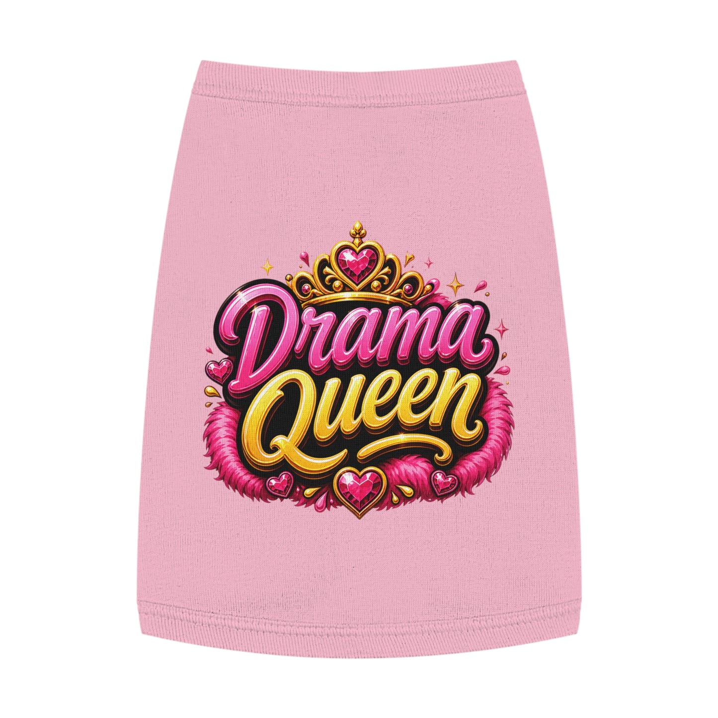 Drama Queen Pet Tank Top — Cute Royalty Dog Shirt