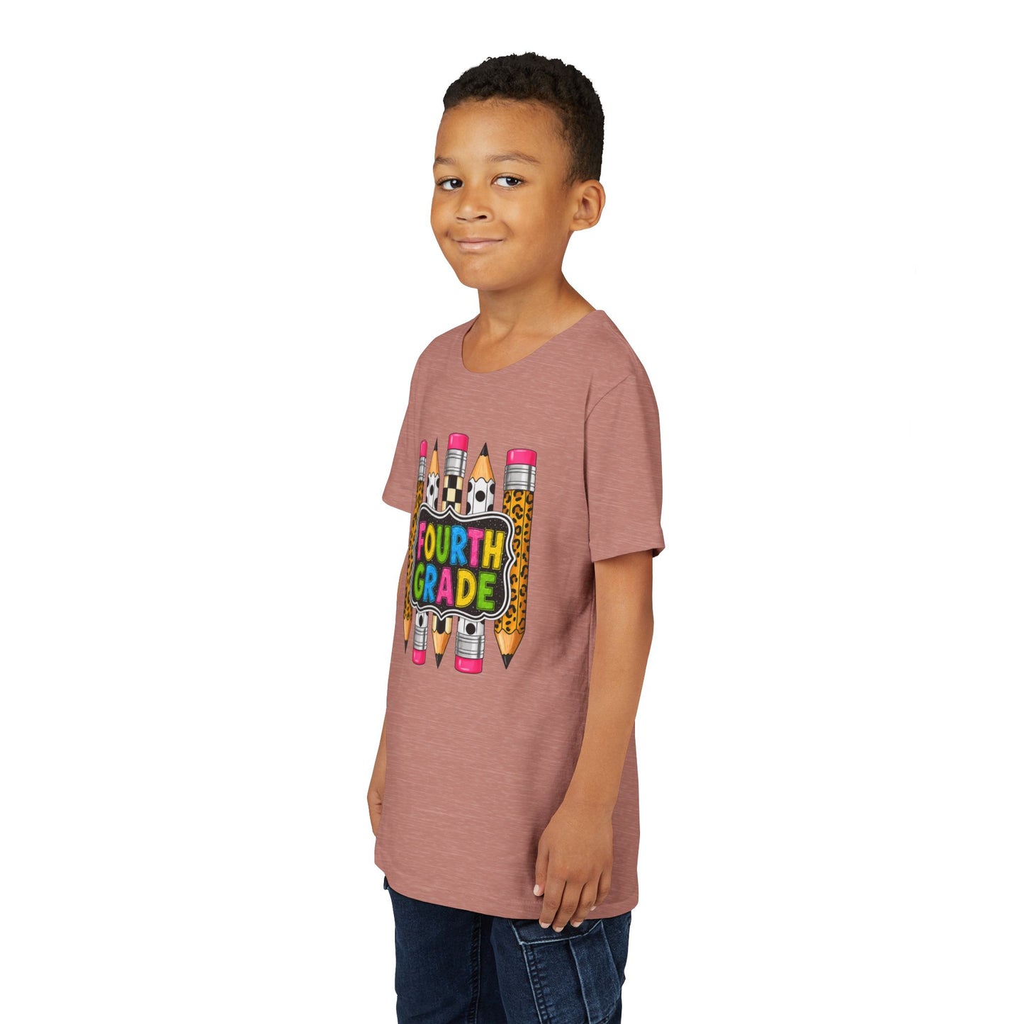 Fourth Grade Pencil Kids Tee – Back to School Youth Shirt