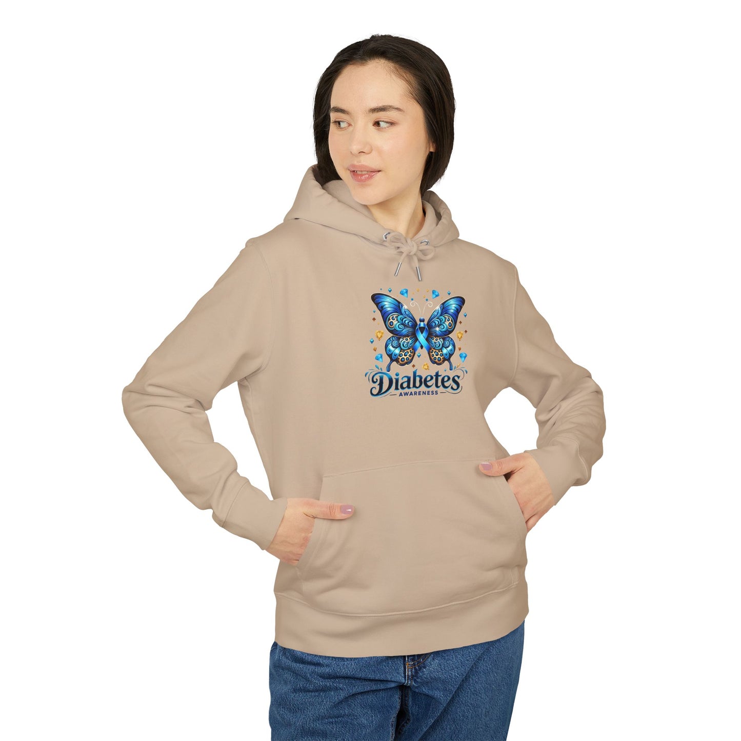 Diabetes Awareness Butterfly Hoodie