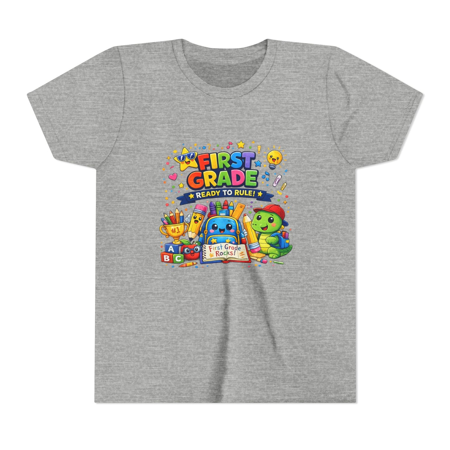First Grade Youth T‑Shirt – "First Grade Ready to Rule" Cute Back-to-School Tee