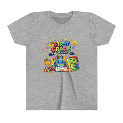 First Grade Youth T‑Shirt – "First Grade Ready to Rule" Cute Back-to-School Tee