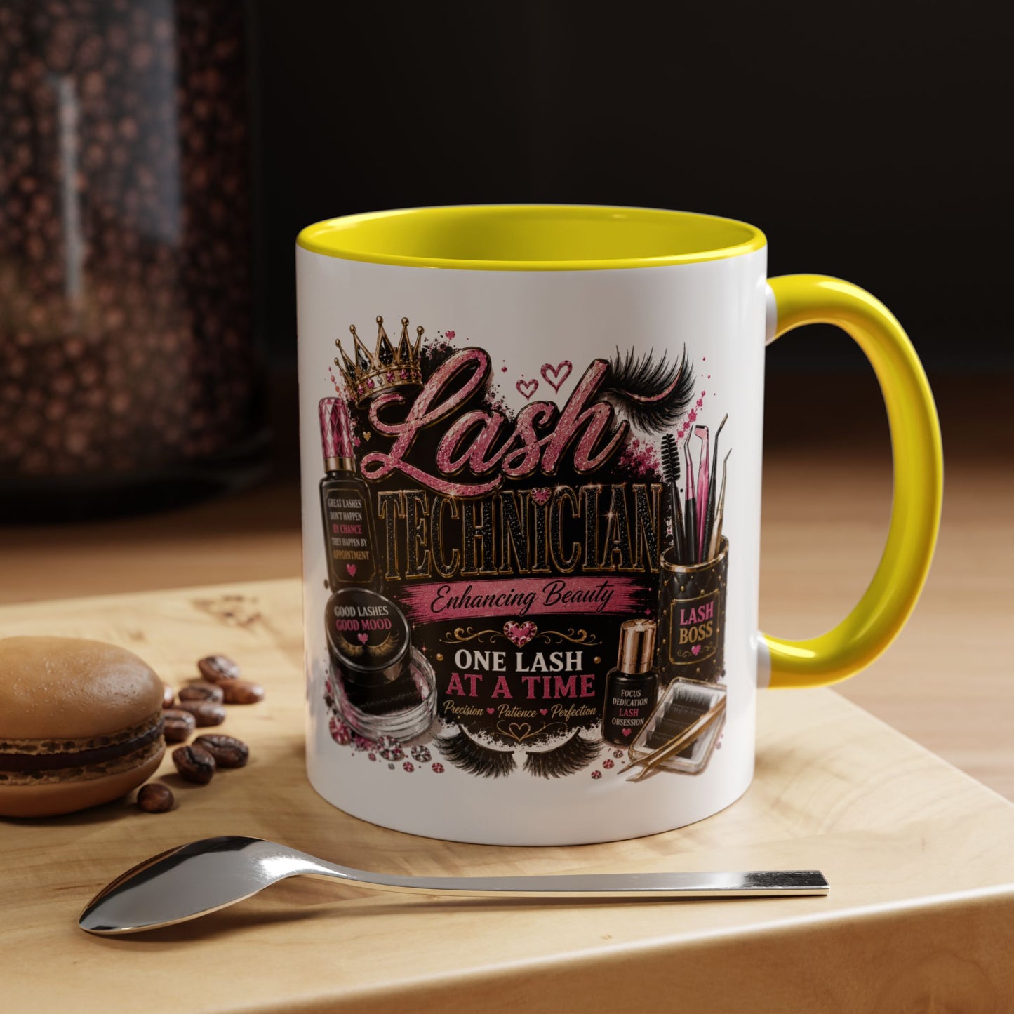 Lash Technician Coffee Mug — "Lash Technician: One Lash at a Time" Accent Mug