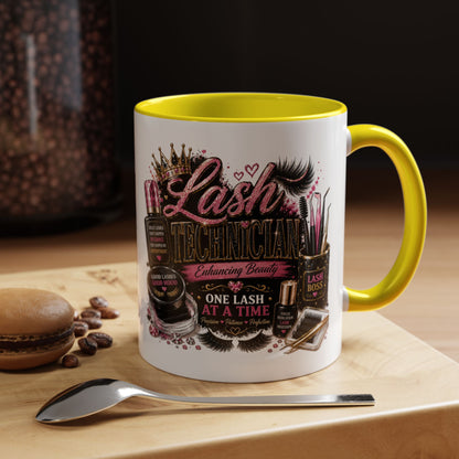 Lash Technician Coffee Mug — "Lash Technician: One Lash at a Time" Accent Mug