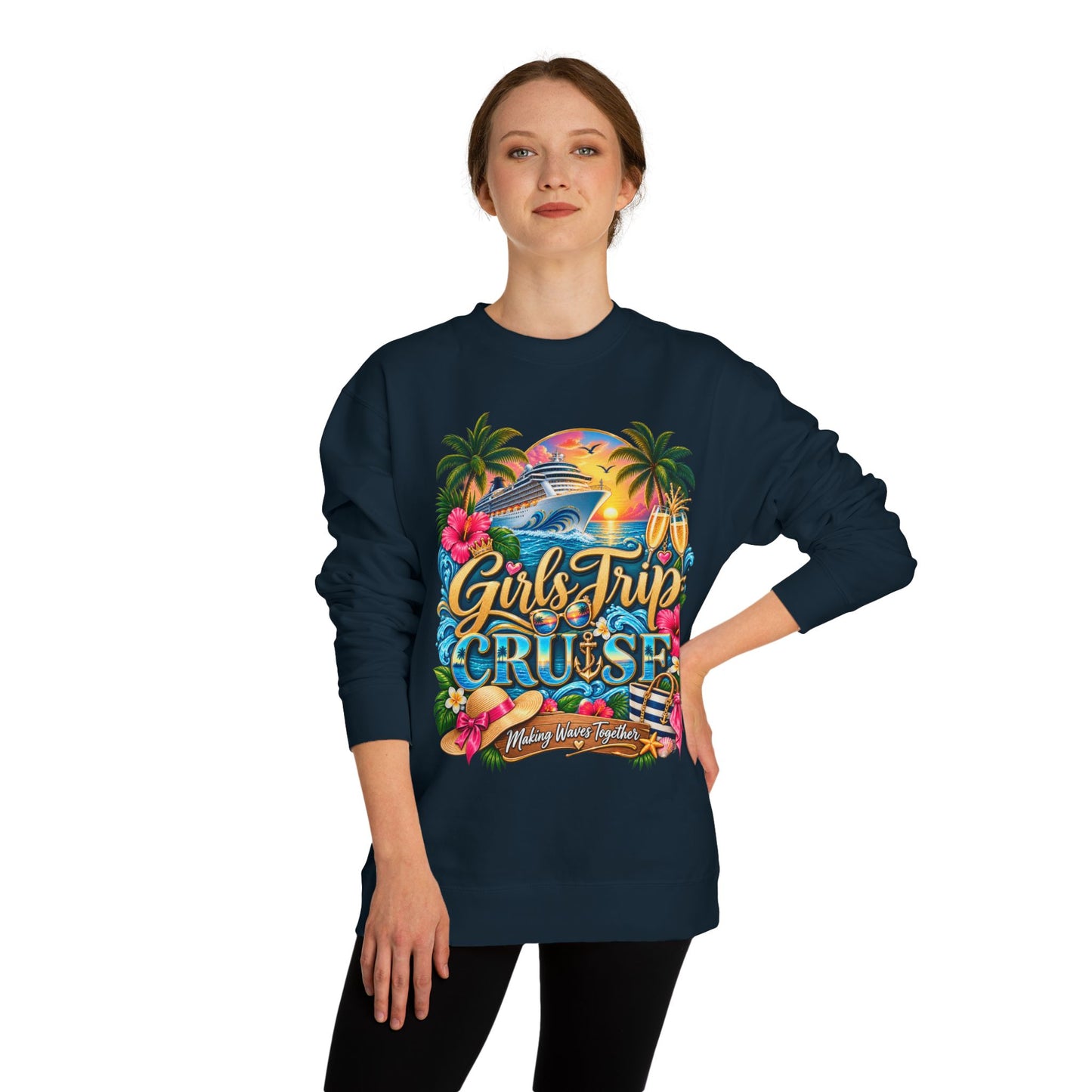 Girls Trip Cruise Sweatshirt — Tropical Cruise Crewneck