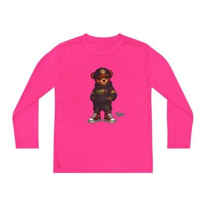 Youth Long Sleeve Tee — 'Unity' Streetwear Bear Graphic