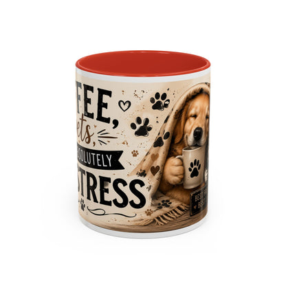 Dog and Cat Coffee Mug – "Best Friends, Best Life" Accent Tea Cup (11/15oz)