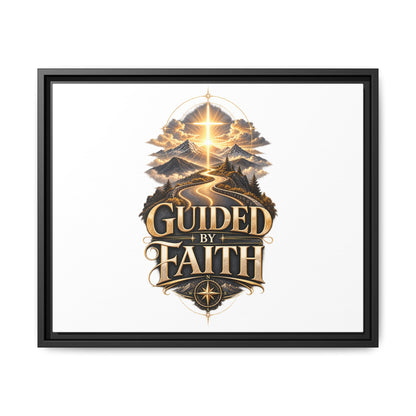 Guided by Faith Framed Matte Canvas — Inspirational Christian Wall Art