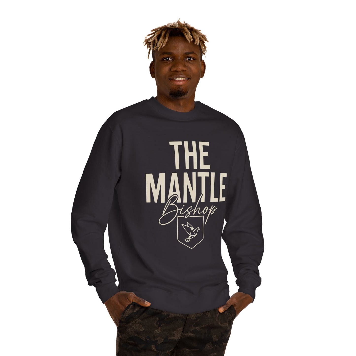The Mantle Bishop Sweatshirt — Vintage Script Logo Crewneck