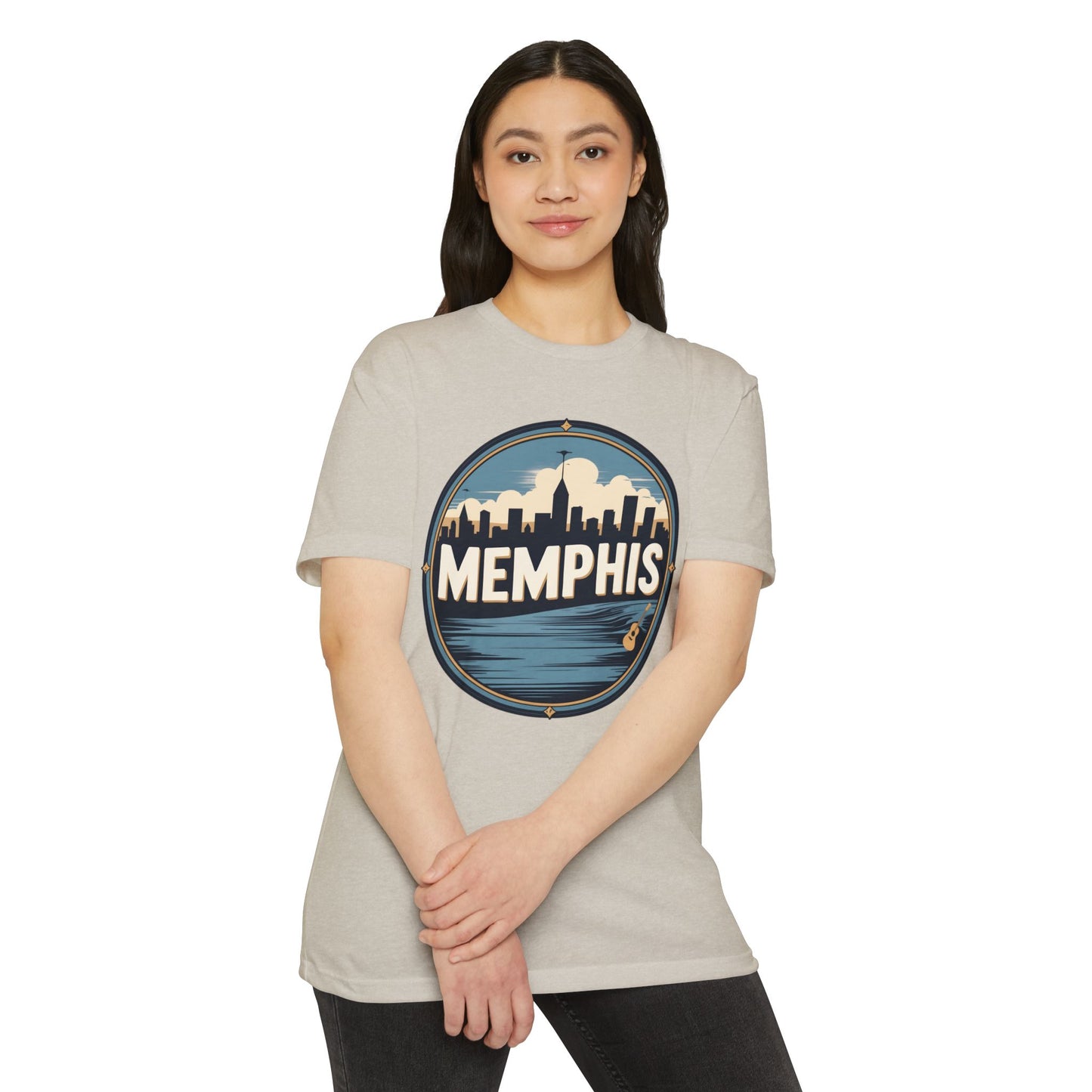 Memphis Skyline T-Shirt — Vintage Circle Cityscape Tee
