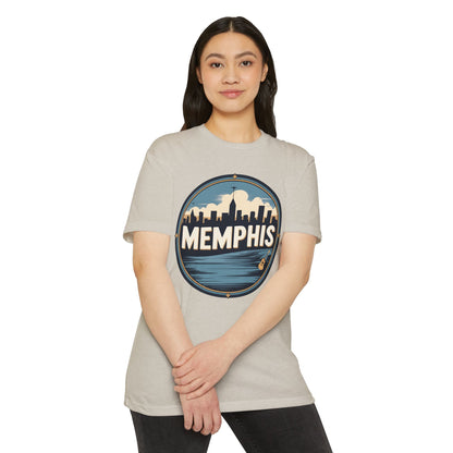 Memphis Skyline T-Shirt — Vintage Circle Cityscape Tee