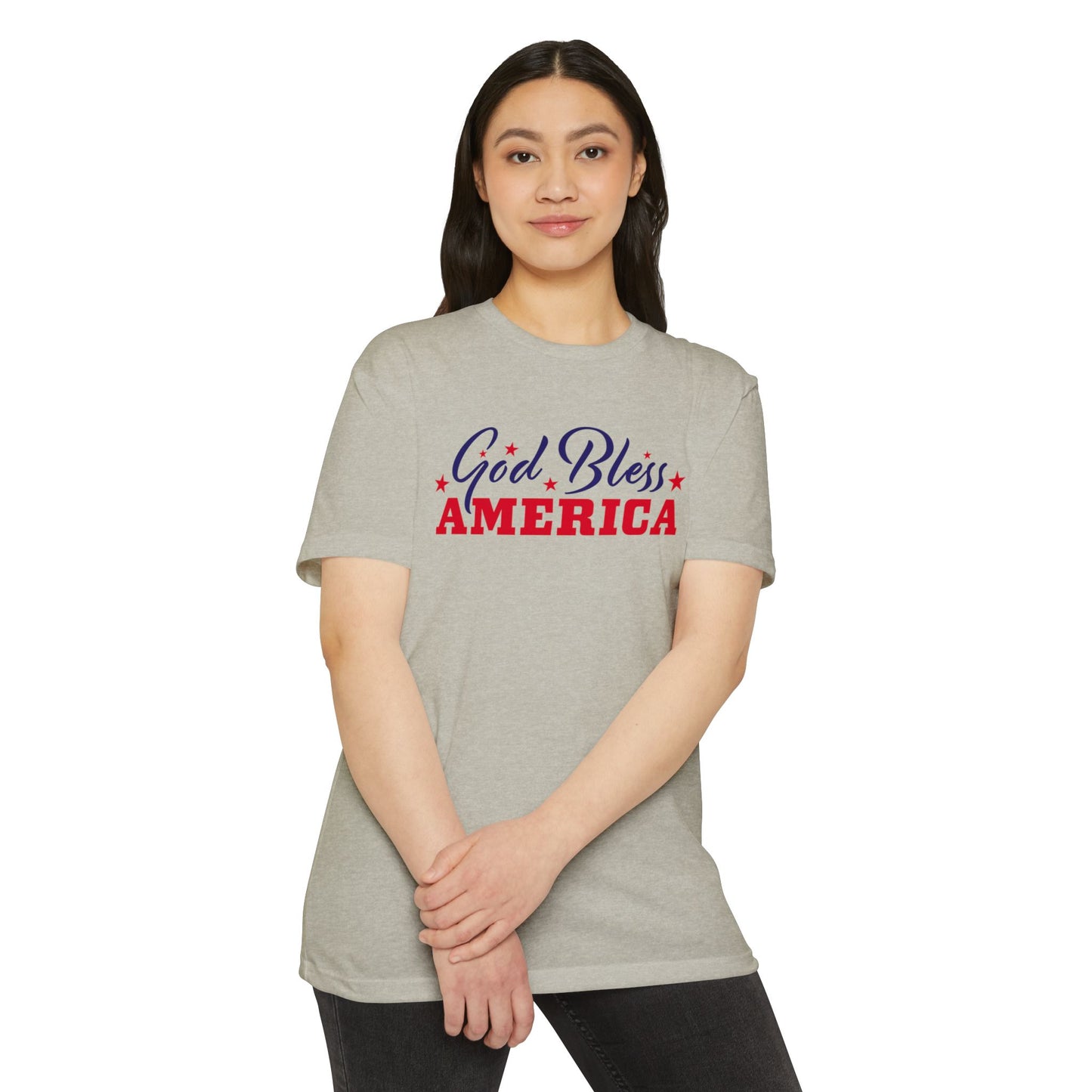 God Bless America T-Shirt — Patriotic Stars Tee