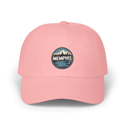 Memphis Skyline Dad Cap — Vintage Circle Patch Hat