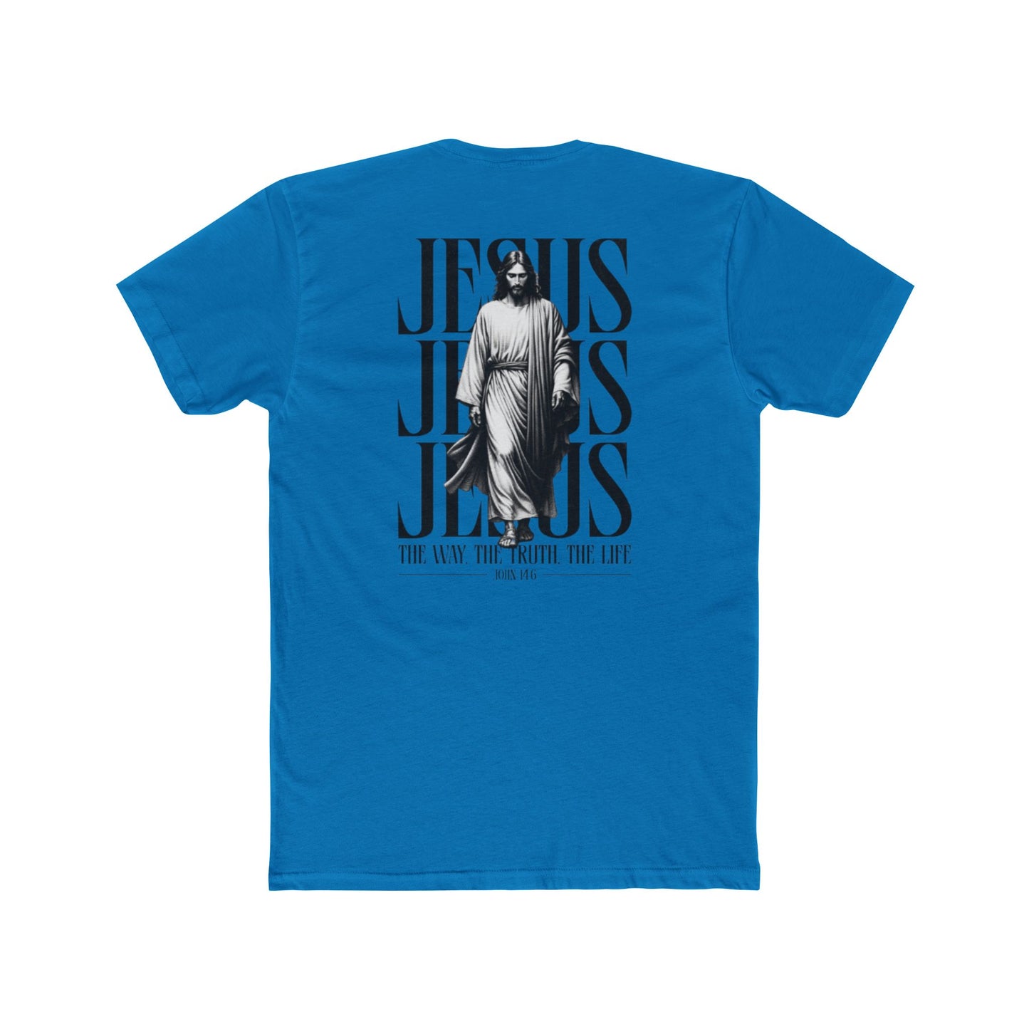 Jesus Typography Graphic Tee — "The Way The Truth The Life" Christian T‑Shirt