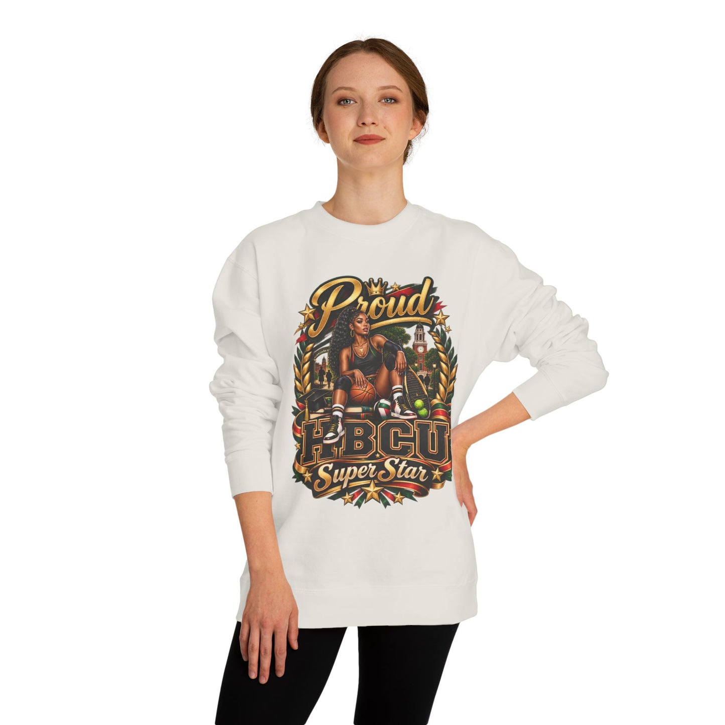 HBCU Proud Superstar Crewneck Sweatshirt