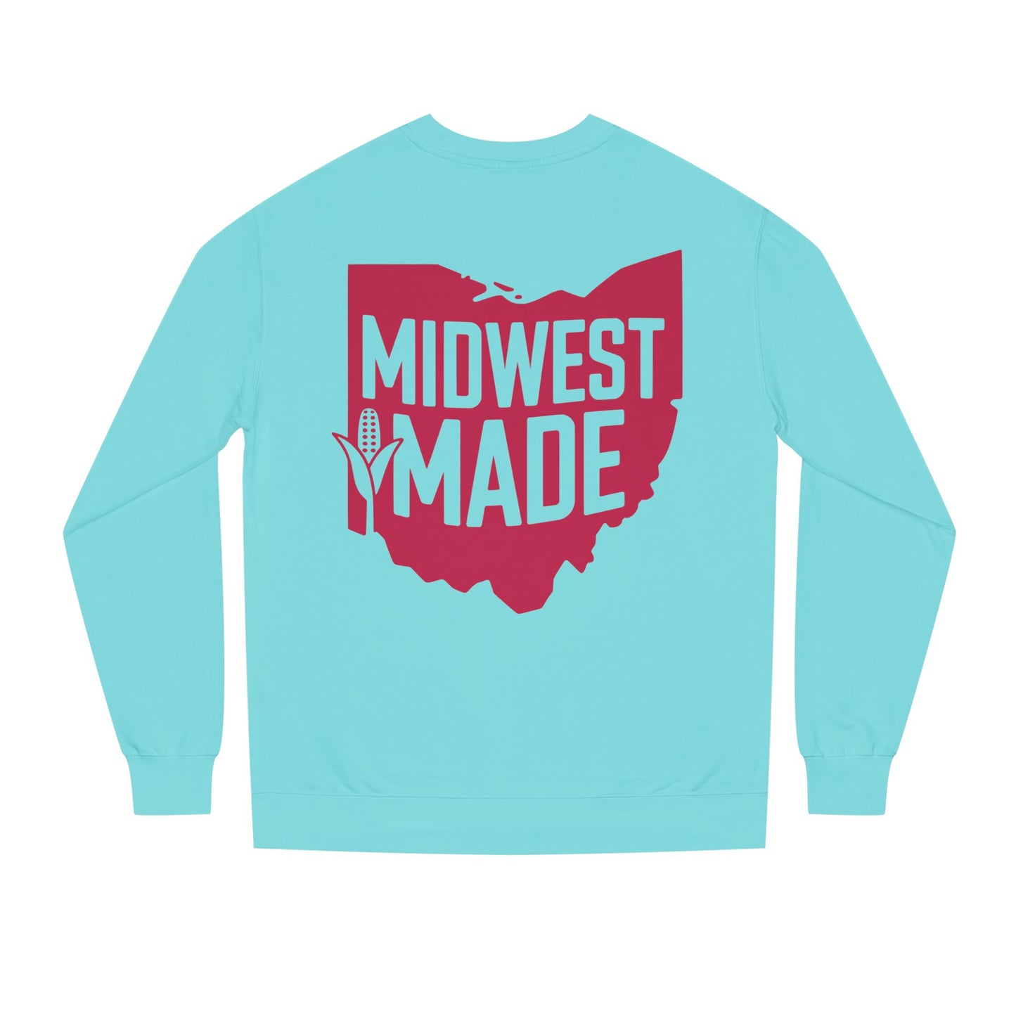 Midwest Made Sweatshirt — Ohio State Outline Corn Graphic Crewneck
