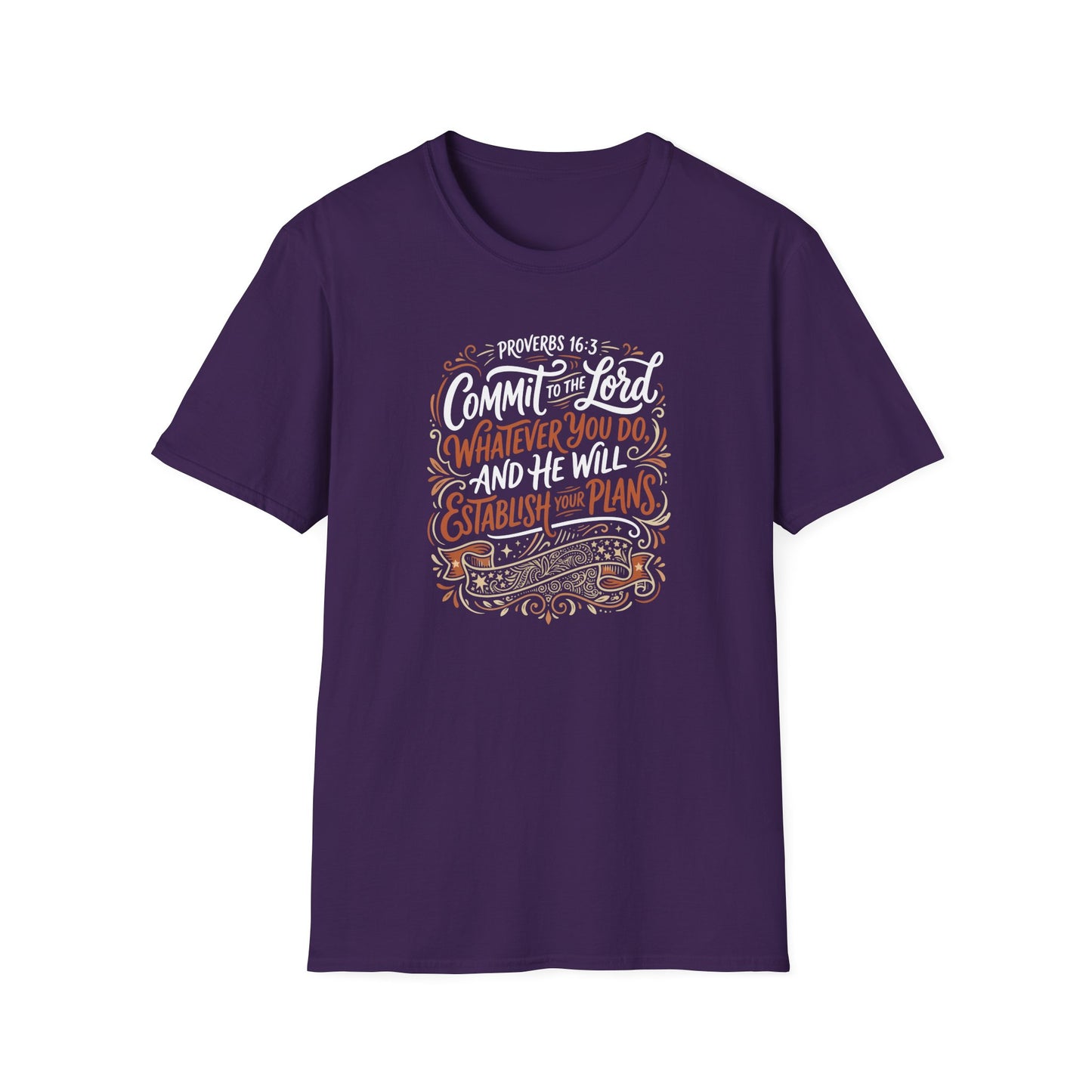 Proverbs 16:3 Commit to the Lord Christian T-Shirt
