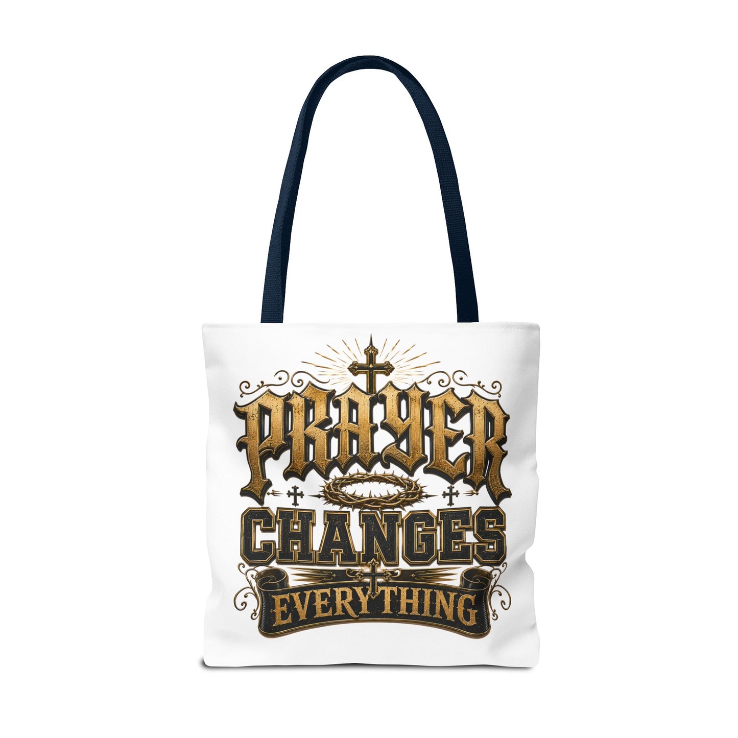 Prayer Changes Everything Tote Bag - Inspirational Christian Canvas Tote
