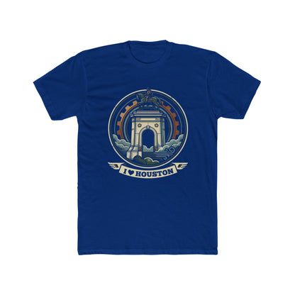 I  Houston T-Shirt — Vintage Monument Cityscape Tee for Locals & Tourists