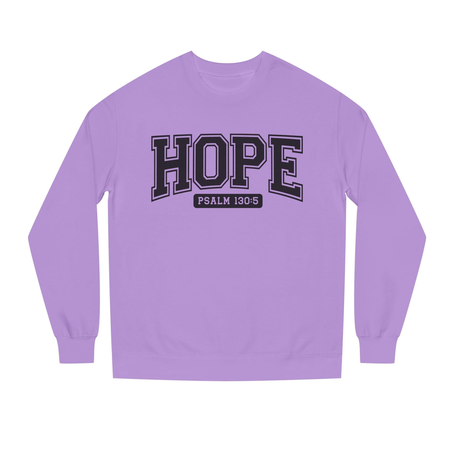 Hope Sweatshirt – 'Psalm 130:5' Inspirational Christian Crewneck