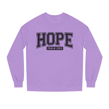 Hope Sweatshirt – 'Psalm 130:5' Inspirational Christian Crewneck