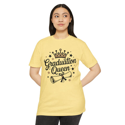 Graduation Queen T-Shirt — Crown & Diploma Celebration Tee