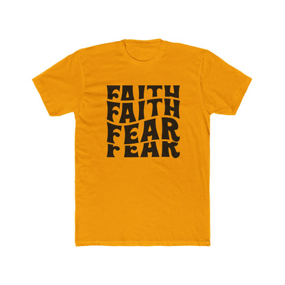 Faith Over Fear T‑Shirt — Bold Retro Typography Spiritual Tee
