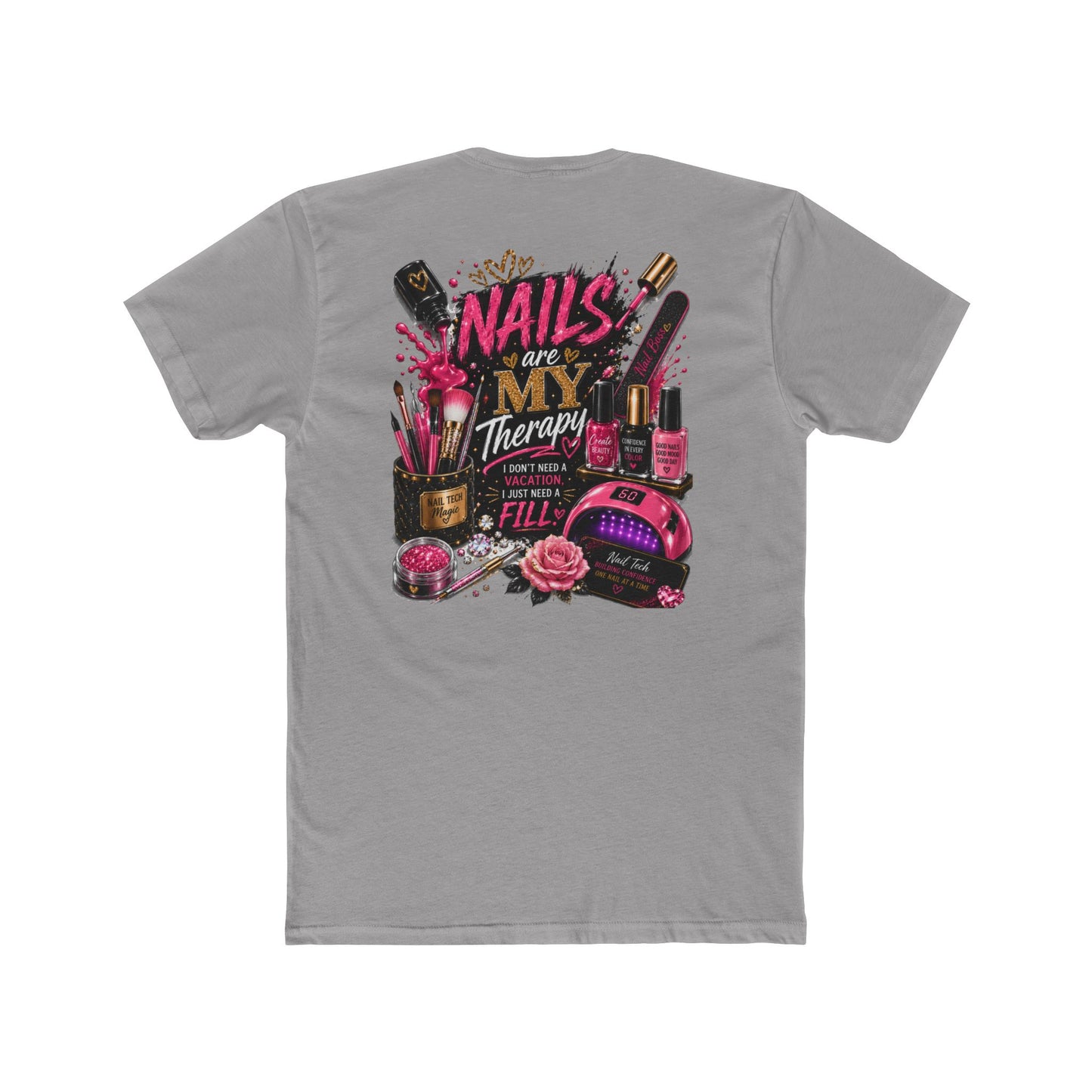 Nails Are My Therapy T-Shirt — Nail Tech & Manicurist Graphic Tee