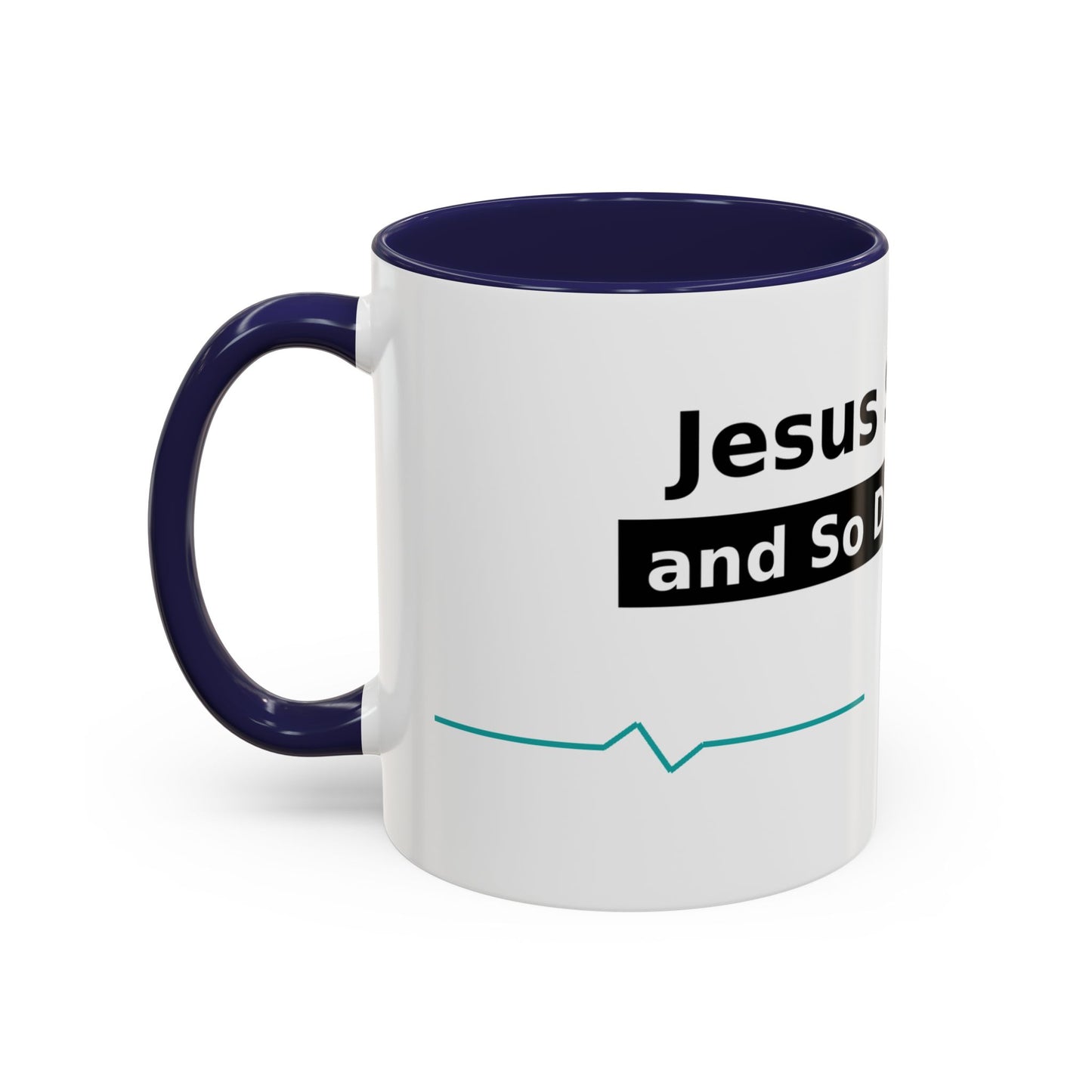 Jesus Saves… and So Does Insulin - Faith & Diabetes Accent Coffee Mug (11/15 oz)