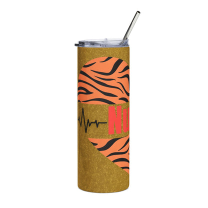 Nurse Heart Tiger-Stripe 20oz Stainless Tumbler