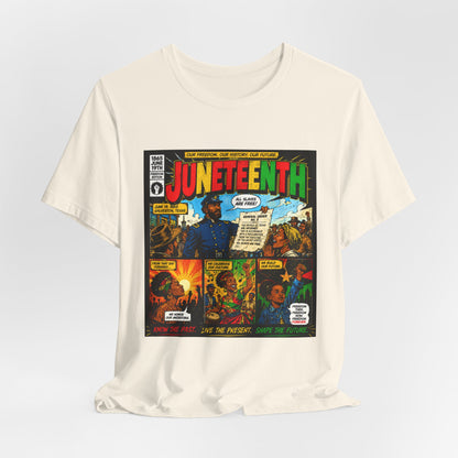 Juneteenth Comic-Style T-Shirt — Retro Celebration Tee