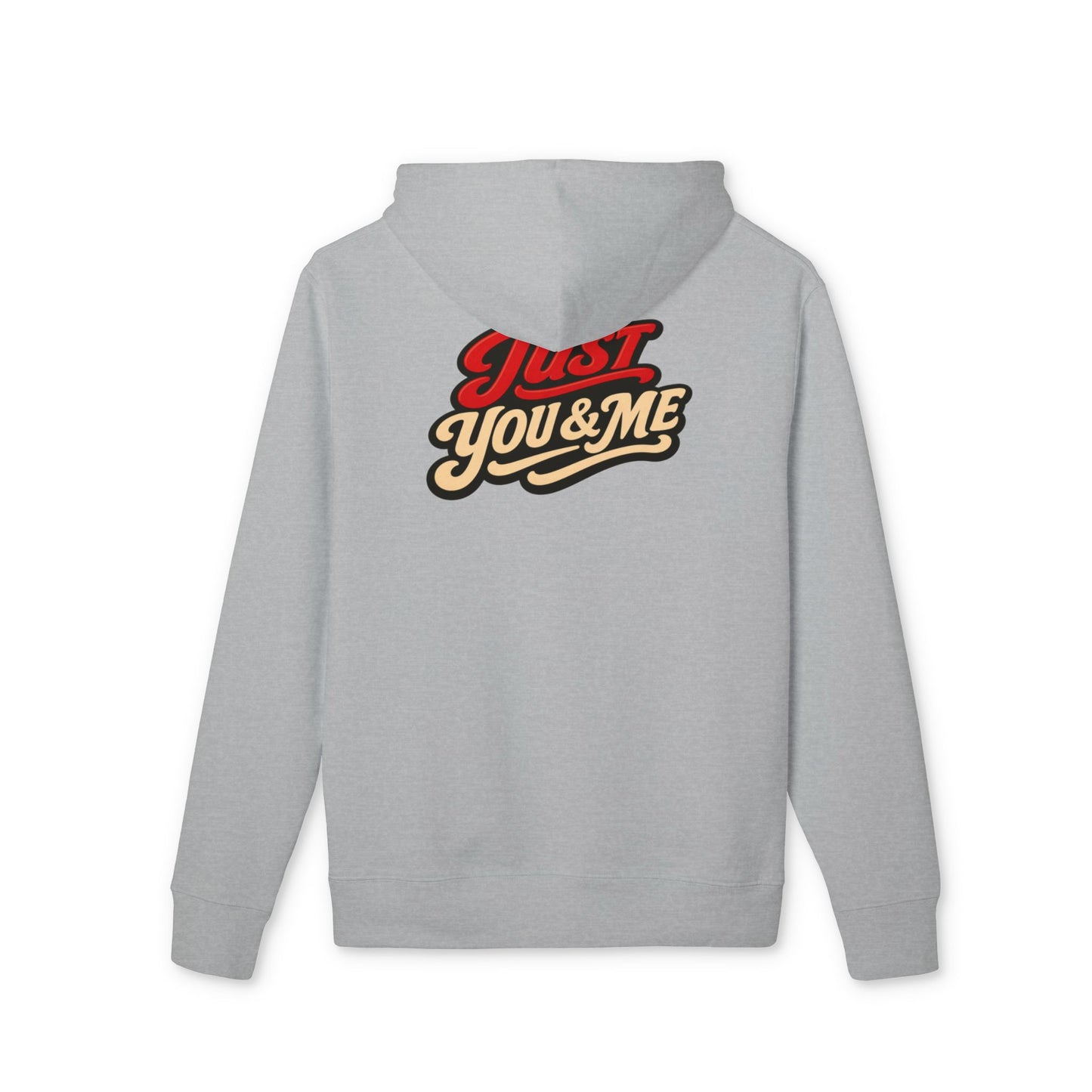 Just You & Me Hoodie — Retro Script Couples Pullover