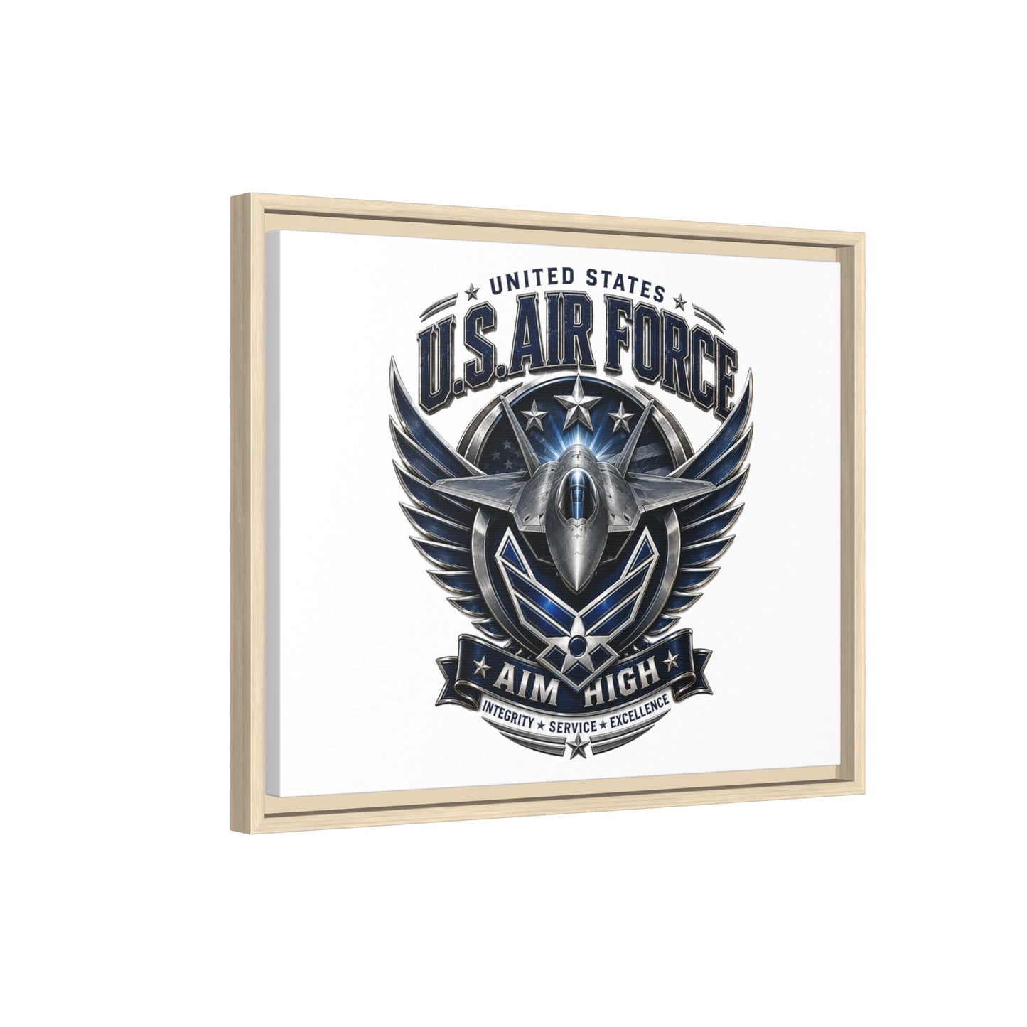 U.S. Air Force 'Aim High' Framed Canvas Print