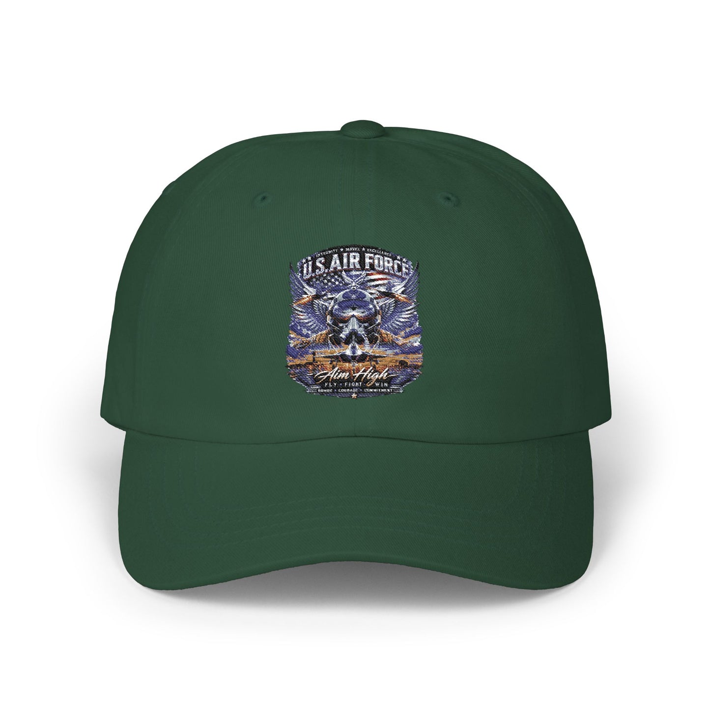 U.S. Air Force Embroidered Dad Cap — Military Veteran Baseball Hat