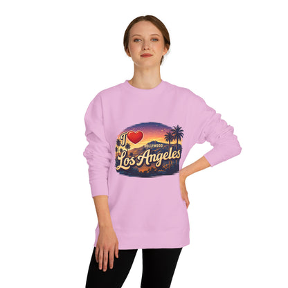I  Los Angeles Crewneck Sweatshirt — Vintage Sunset LA Pullover