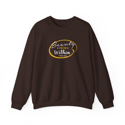 Beauty From. Within 1 Peter 3:4 Sweatshirt